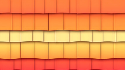 Dynamic Arrangement of Textured Gradient Squares in Warm Hues for Modern Design Applications