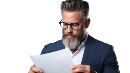 Focused business meeting portrait in bright office environment