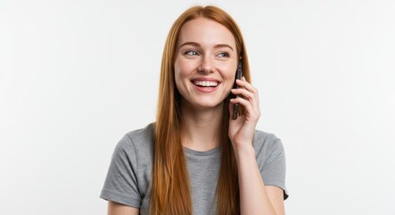 Fototapeta premium Woman holding a phone