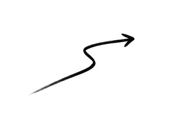 arrow marker isolated png scribble hand draw	