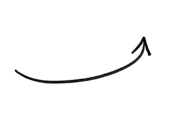 arrow marker isolated png scribble hand draw	