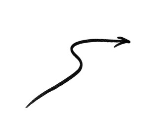 arrow marker isolated png scribble hand draw	
