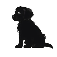 puppy silhouette