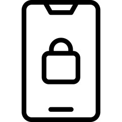 Mobile Phone Blocked, Security System Icon