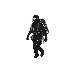 diver silhouette