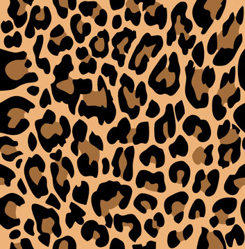 Patron animal print de textura de piel de leopardo