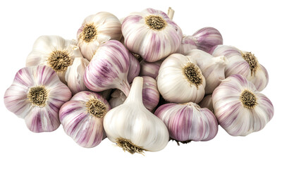 Garlic on a transparent background.