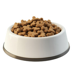 Dog food on a transparent background.