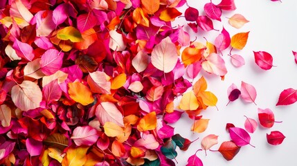 autumn fall leaf in vivid colors isolated on a transparent background featuring an overlay texture