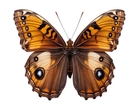 Butterfly isolated on a transparent background.