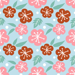 Vector patterns of fabric, wallpaper, wrapping paper, mats and bed sheets, continuous in different sizes and repeatable, of floral and leaf images.