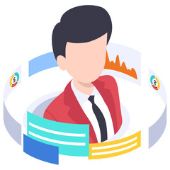 Customer feedback isometric Concept,  Selling an Experience vector color icon design, business corporation symbol, Joint partnerships Sign, Sales and Marketing management stock illustration