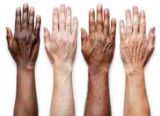 Hands isolated on a white or transparent background, making a gesture that signifies a smartphone or tablet
