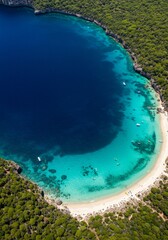 Obraz premium Crystal Waters of a Hidden Lagoon 