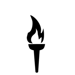 Torch Silhouette Vector 