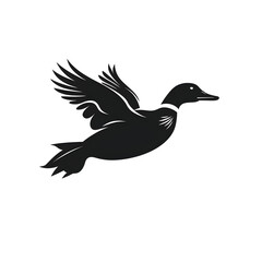 Fototapeta premium duck flying silhouette