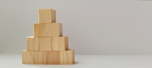 Building blocks activity indoor setting educational content minimalist environment top view...