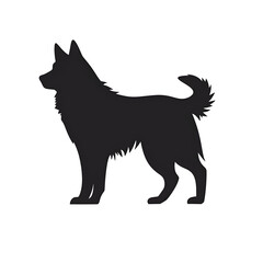 Obraz premium husky dog silhouette