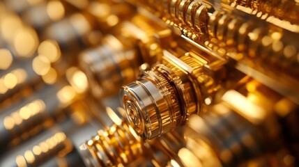 Detailed view of gold wire bonding technology in use during the microchip bonding process, capturing intricate machinery and precision at work in a controlled environment.