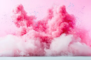 Obraz premium abstract cloud patterns with swirling harmonious nebulae, set against a transparent background, generated by AI