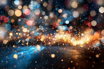 Obraz premium A blue light background with stripes and lines of light rays, created using generative AI