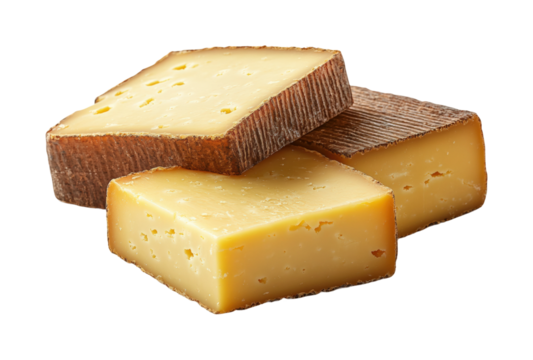 Cheese tasting event gourmet market food isolated on transparent background - Generative AI