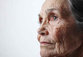 Obraz premium The senior lady isolated 