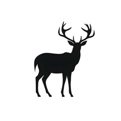 Fototapeta premium a buck deer silhouette