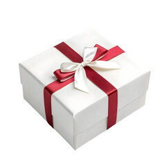 Fototapeta premium gift box white day on transparent background