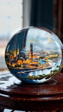 stanbul in Cyrstal Glass