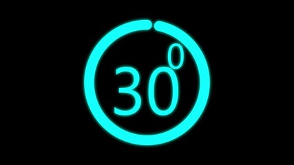 30 degree view icon animation, Icon 30 degree animation with optional lama matte. Chroma key included