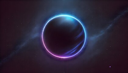 A cosmic gradient blending dark blue, violet, and black, creating a futuristic and mysterious aesthetic