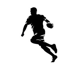 Naklejka premium football player silhouette