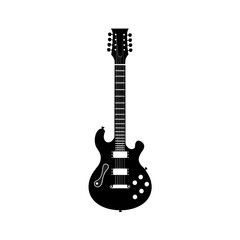 Obraz premium guitarra silhouette