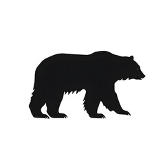 Fototapeta premium bear black silhouette