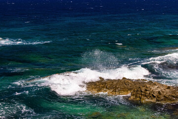 LaDigue Stones Rocky Beach Ocean power