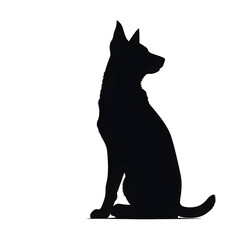 dog cat silhouette