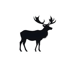 Naklejka premium reindeer silhouette