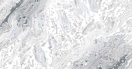 Fototapeta premium The idea of a black technology circuit diagram. Advanced circuit board connection system. Contemporary abstract technology set against a white background.