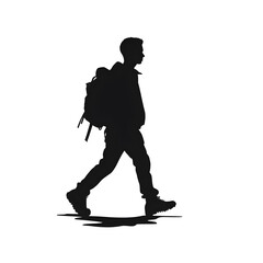 Fototapeta premium walking silhouette