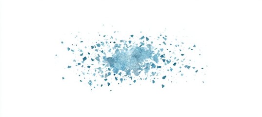 Obraz premium Blue skies. Light sparkles brilliantly. Dust motes drift through space. Bokeh effect. Shafts of light. PNG