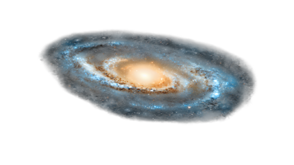 a spiral galaxy with a disk around its center PNG image, PNG file, Generative art.