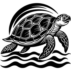 Turtle Vector Illustration. High-Quality Sea and Land Turtle Graphics for Designers.