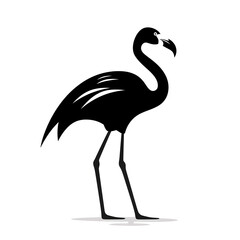 Fototapeta premium a flamingo silhouette