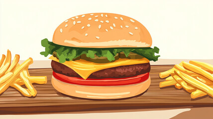 hamburger, burger, food, cheeseburger, cheese, sandwich, beef, bread, bun, isolated, fast, lettuce, meat, white, tomato, meal, fast food, lunch, sesame, dinner, snack, unhealthy, fat, grilled, salad
