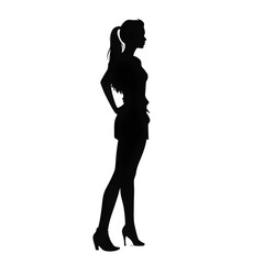 Fototapeta premium a woman standing silhouette