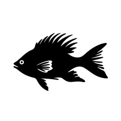 Obraz premium a fish silhouette