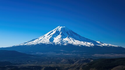Washington Mountain Photography: Snow‑dusted peaks under clear blue skies form a majestic, awe‑inspiring alpine vista full of crisp beauty.