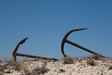 Algarve anchor beach