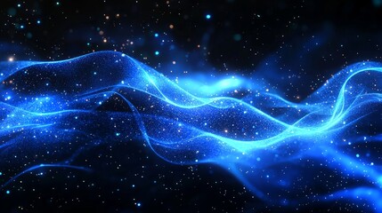 Obraz premium Blue tech digital abstract background.